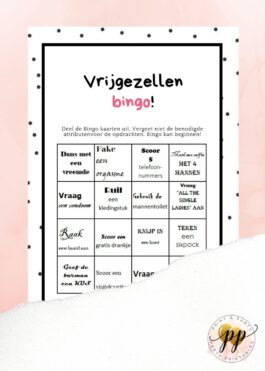 Vrijgezellen – Bingo – Wedding Elements