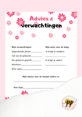 Baby – Advies en verwachtingen – Flowers