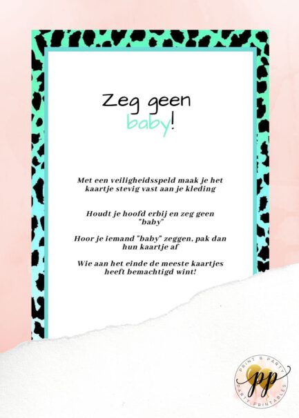 Baby - Zeg geen baby - Leopard