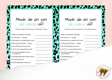 Baby - Maak de zin van de mama af - Leopard - Afbeelding 2