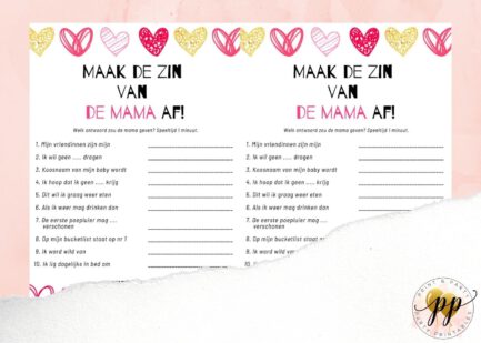 Baby - Maak de zin van de mama af - Heartbeat - Afbeelding 2