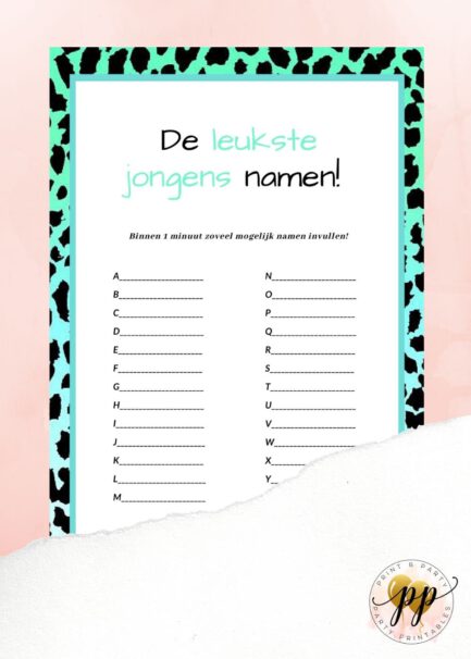 Baby - De leukste jongensnamen - Leopard