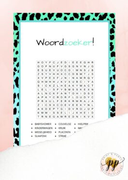 Baby – Woordzoeker – Leopard