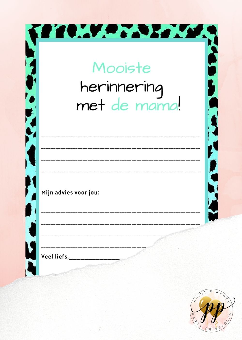 Baby – Mooiste herinnering met de mama – Leopard – Print & Party