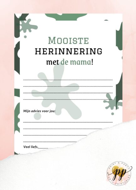 Baby - Mooiste herinnering met de mama - Army