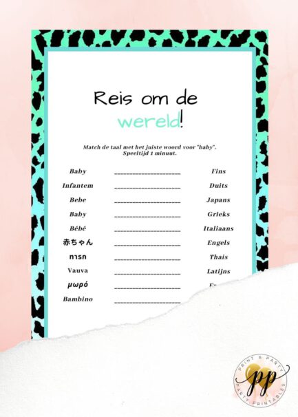 Baby - Reis om de wereld - Leopard