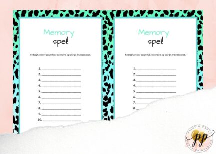 Baby - Memory spel - Leopard - Afbeelding 2