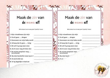 Baby - Maak de zin van de mama af - Rose Gold - Afbeelding 2