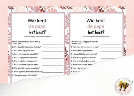 Baby - Wie kent de papa het best? - Rose Gold - Afbeelding 2