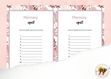 Baby - Memory spel - Rose Gold - Afbeelding 2