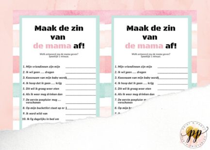 Baby - Maak de zin van de mama af - Stripes - Afbeelding 2