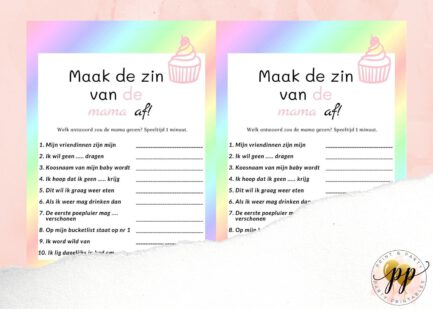 Baby - Maak de zin van de mama af - Sweet - Afbeelding 2