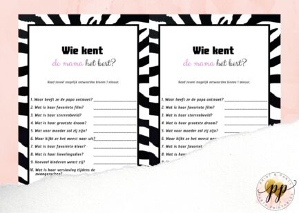 Baby - Wie kent de mama het best? - Zebra - Afbeelding 2