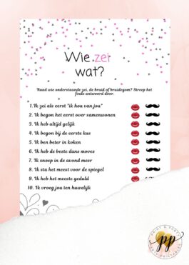 Vrijgezellen – Wie zei wat? – Love