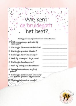 Vrijgezellen – Wie kent de bruidegom het best? – Love