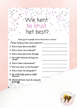 Vrijgezellen – Wie kent de bruid het best? – Love