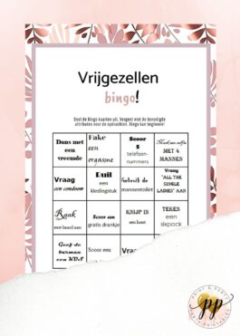 Vrijgezellen – Bingo – Rose Gold