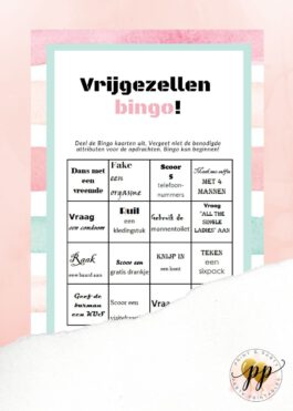 Vrijgezellen – Bingo – Stripes