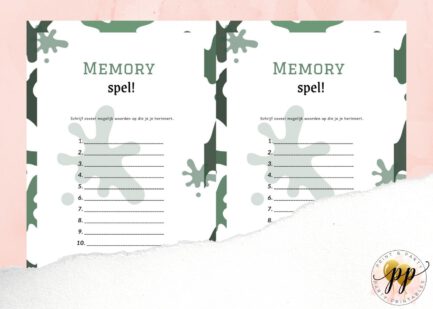 Baby - Memory spel - Army - Afbeelding 2