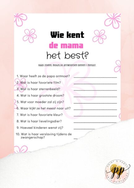 Baby - Wie kent de mama het best? - Bloem