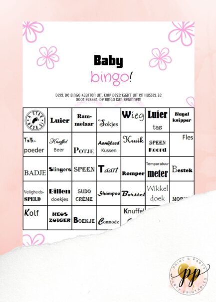 Baby - Bingo - Bloem