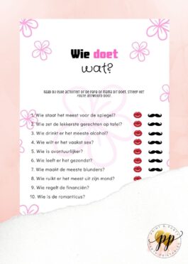 Baby – Wie doet wat? – Bloem