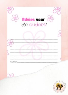 Baby – Advies voor de ouders – Bloem