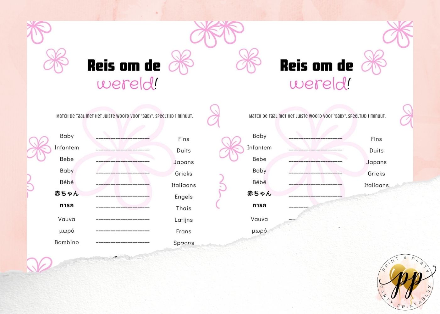 Baby - Reis om de wereld - Bloem - Afbeelding 2