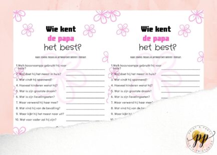 Baby - Wie kent de papa het best? - Bloem - Afbeelding 2