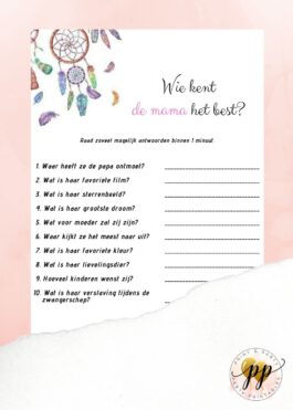 Baby – Wie kent de mama het best? – Dreamcatcher