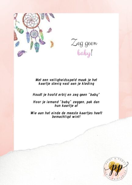 Baby - Zeg geen baby - Dreamcatcher