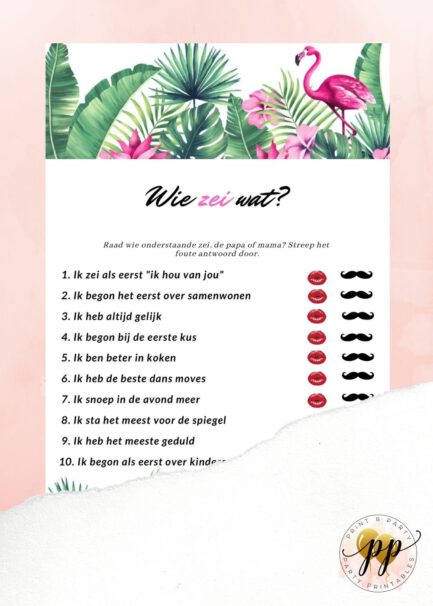 Baby - Wie zei wat? - Flamingo