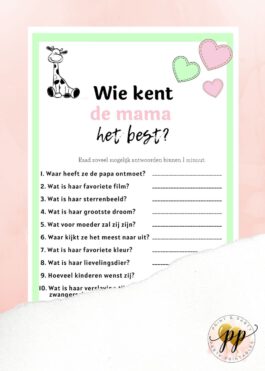 Baby – Wie kent de mama het best? – Giraffe