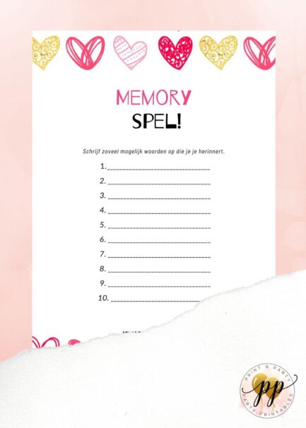 Baby - Memory spel - Heartbeat