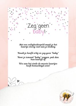 Baby – Zeg geen baby – Love