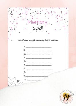 Baby – Memory spel – Love