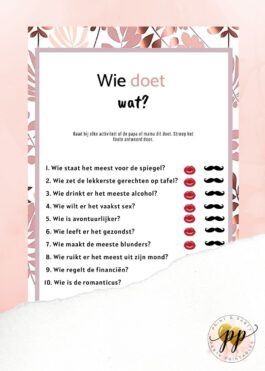 Baby – Wie doet wat? – Rose Gold