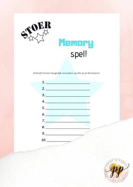 Baby - Memory spel - Stoer