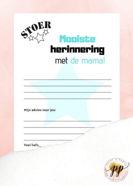 Baby - Mooiste herinnering met de mama - Stoer