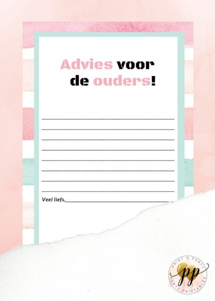 Baby - Advies voor de ouders - Stripes