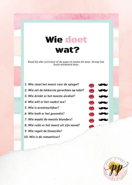 Baby - Wie doet wat? - Stripes