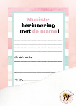 Baby – Mooiste herinnering met de mama – Stripes