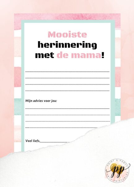 Baby - Mooiste herinnering met de mama - Stripes