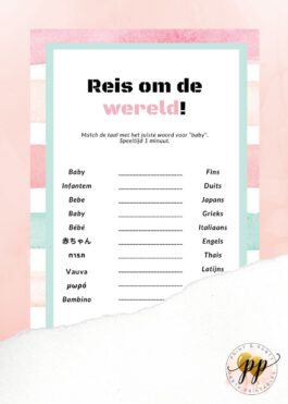 Baby – Reis om de wereld – Stripes