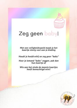 Baby – Zeg geen baby – Sweet