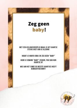 Baby – Zeg geen baby – Tiger