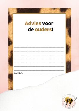 Baby – Advies voor de ouders – Tiger