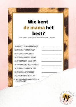 Baby – Wie kent de mama het best? – Tiger