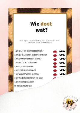 Baby – Wie doet wat? – Tiger