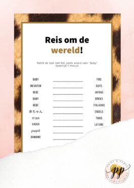 Baby – Reis om de wereld – Tiger